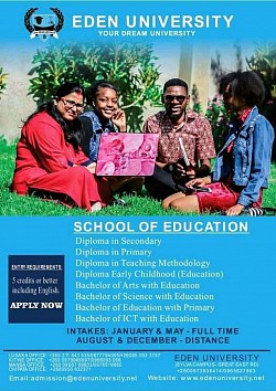 Eden university school of education